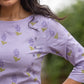 Lavender Berry Bunch Viscose Printed Kurta