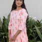Pink Berry Bunch Viscose Printed Kurta