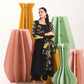 Chamak Black Suit Set with Brasso Dupatta