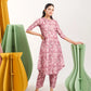 Gulabi Pastel Pink Floral Printed Co-Ord Set