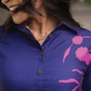 Purple Haze floral printed Linen Blend Co-ords