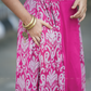 Egret Majenta with Magestic Imprint Viscose Dress
