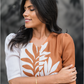 Dusk Beige with Rustleaf Grace floral printed Linen Blend Kurta