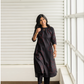 Tangle Black with Bloom N Dark floral printed Man-made Fibre Co-ords