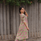 Fanci Green with Tangled Blush printed Linen Blend Co-ords