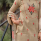 Lila Yellow printed 2 Piece Linen Shimmer Kurta with Dupatta