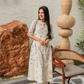 Desert Bloom Sandal Cotton Blend Co-ord with Chinese Collar