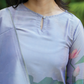 Lavender Lotus Alchemy printed 2 Piece Tissue Blend Kurta with Dupatta