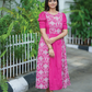 Egret Majenta with Magestic Imprint Viscose Dress