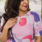 Entwine Pink with Florenza pirnted Maternity and Feeding Viscose Dress