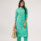 Hazy Blue with Abstract Grove Viscose printed Co ord set