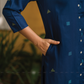 Revel Navy with Evening Glow printed Viscose Co-ords