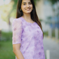 Glacial Lilac Matrix Organza kurta