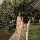 Sylan Yellow with Sunshine floral printed Linen Blend Kurta with Detachable 3/4th Sleeves