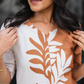 Dusk Beige with Rustleaf Grace floral printed Linen Blend Kurta