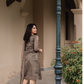 Indrani Pista Green printed 2 Piece Linen Shimmer Kurta with Dupatta