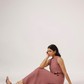 Rosaire Scallop Crop Top And Skirt
