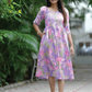 Painterly Petals Lavender Maternity and Feeding Dress