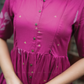 Solstice Maroon with Muted Muse Maternity and Feeding Dress