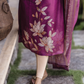 Niloufer Pink printed 2 Piece Muslin Shimmer Silk Kurta with Dupatta