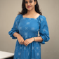 Bluebell Grace Viscose Dress with Shoulder Elastic
