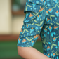 Flare Green with Lush Bloomlet floral printed Maternity and Feeding Dress