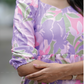Painterly Petals Lavender Maternity and Feeding Dress
