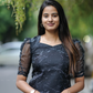 Fused Black with Silver Gleam printed Organza kurta