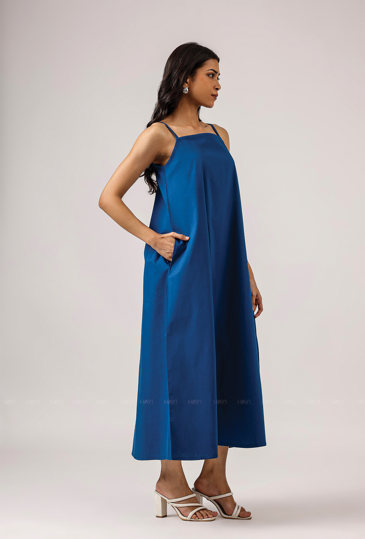 Ocean Eyes Blue Spaghetti Dress