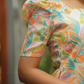 Opulence yellow with Sunlit Serenade floral printed Viscose Kurta