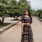 Horizon Black with Dark Desire printed Linen Blend Dress