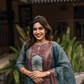 Hariyali Green printed 2 Piece Linen Shimmer Kurta with Dupatta