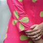 Pestry Pink with Ikat Blooms floral printed Viscose Co Ords