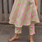 Fanci Green with Tangled Blush printed Linen Blend Co-ords