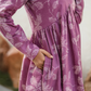 Astral Pink with Aurara Bloom floral printed Cotton Dress