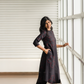 Tangle Black with Bloom N Dark floral printed Man-made Fibre Co-ords