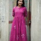 Solstice Maroon with Muted Muse Maternity and Feeding Dress