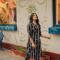 Ashen Back with Palm Serenity printed Linen Blend Co ords