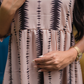 Ivy Beige with Boho Haze printed Lux Georgette Dress
