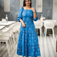 Bluebell Grace Viscose Dress with Shoulder Elastic