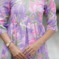 Painterly Petals Lavender Maternity and Feeding Dress