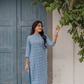 Untamed Blue with Nomadic Spirit printed Viscose Co-ords