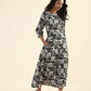 Pale White Viscose Printed Dress