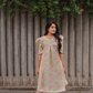 Fanci Green with Tangled Blush printed Linen Blend Co-ords