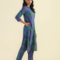 Indigo Muted Theory Viscose Printed Co-ords
