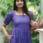 Vintage Wingcraft Violet Printed Maternity and Feeding dress
