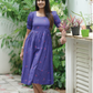 Vintage Wingcraft Violet Printed Maternity and Feeding dress