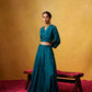Nira V-Neck Crop Top and Skirt