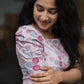 Bloomin Pink Viscose Printed Kurta