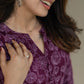 Plum Dalia Viscose Printed A-line Dress
